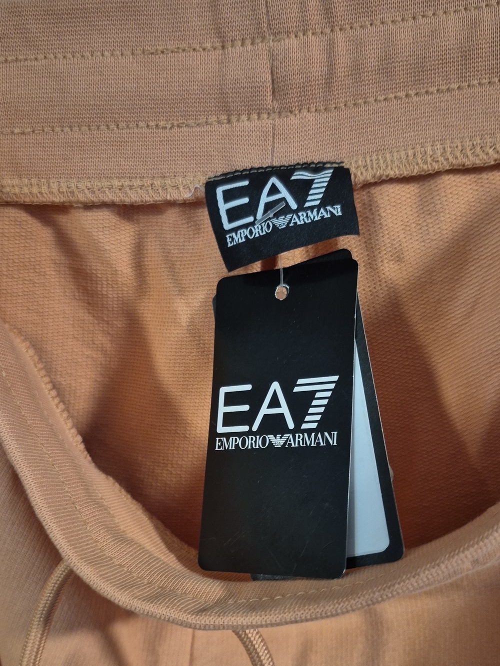 Emporio Armani Men’s Peach Drawstring Shorts - Picture 3 of 3